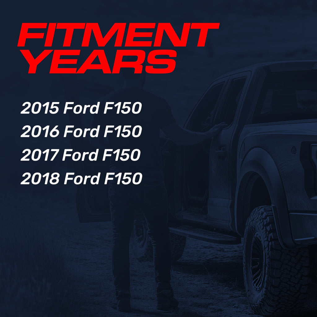 Ford F150 (2015-2018) Black Replacement Tailgate Handle with Backup Camera (No Key Hole)