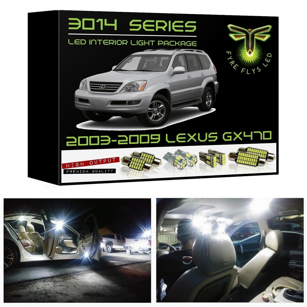 2003-2009 Lexus GX470 Super Bright LED interior light kit 3014 Series